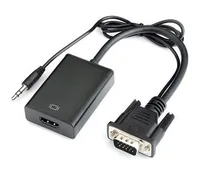 מתאם VGA זכר ל HDMI נקבה + סאונד Raznik