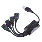 מפצל גמיש USB 1 to 4